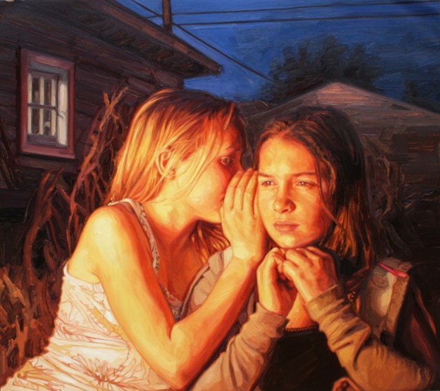 artstormer, laura sanders, art, painting, swimming paintings, realism